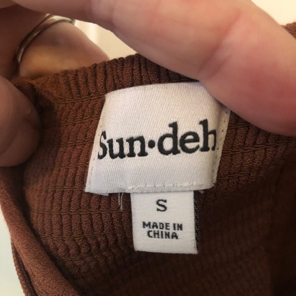 SUN DEH cotton dress, - size small new or like new - Picture 5 of 6